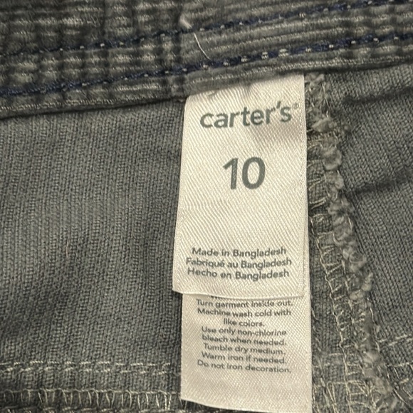 NWT Carters Boys Cortory Pants Grey Size 10 - Picture 4 of 6